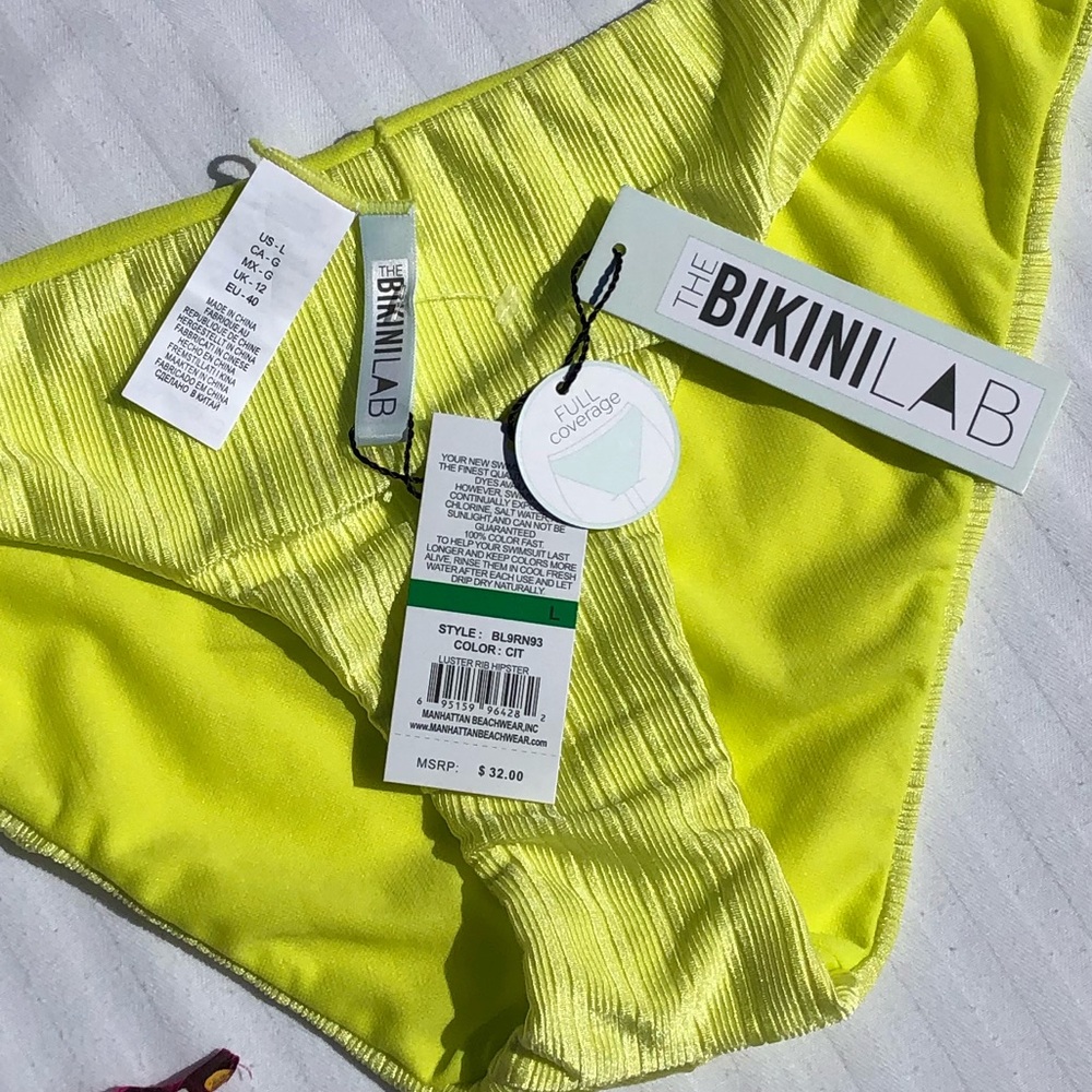 Bikini Lab Luster Texture Bikini Bottom - Picture 5 of 8